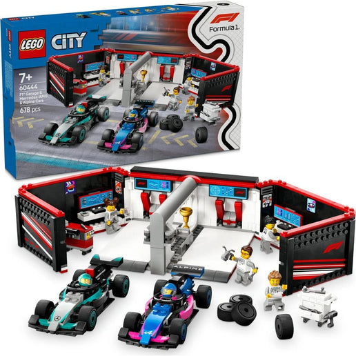 LEGO® City 60444 Garage F1® e auto Mercedes-AMG e Alpine