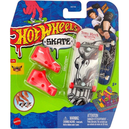 Hot Wheels Fingerboard e scarpe 10,5 cm HGT46 Skeletos