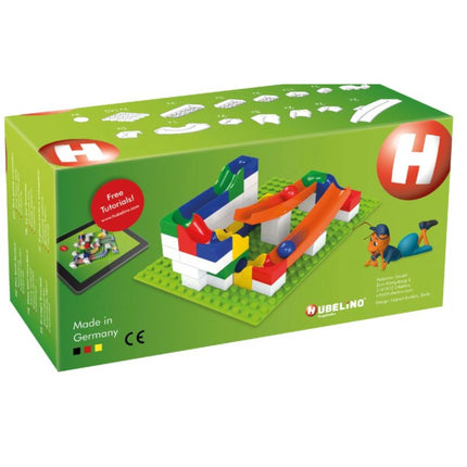 HUBELINO Pista per biglie Espansione con altalena 45 pz