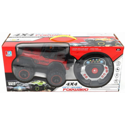 Jeep RC con telecomando rosso