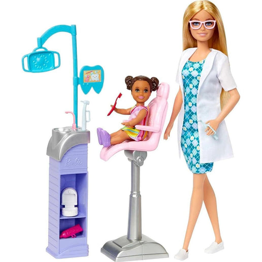 Barbie Set da gioco professione con bambola Dentista bionda HKT69