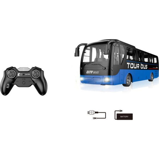 Autobus telecomandato blu