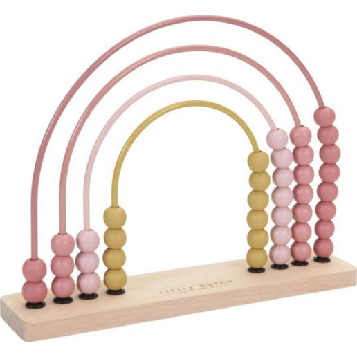 Abaco in legno arcobaleno Pink