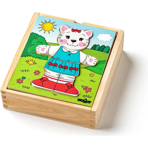 Puzzle armadio Gattina 18 pezzi