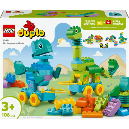LEGO® DUPLO® 10451 3 in 1: Dinosauri su ruote