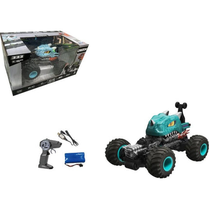 Auto RC acrobatico blu 1:16