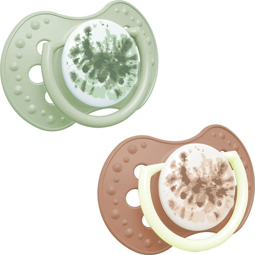 Ciuccio in silicone dinamico Tie Dye 18m+ 2 pz bambina