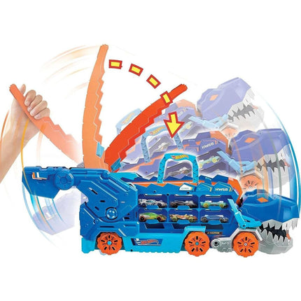 Hot Wheels City camion bisarca T-Rex con luci e suoni
