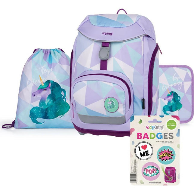 Oxybag Set scolastico 4 pezzi Oxy Sherpy Unicorn
