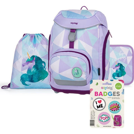 Oxybag Set scolastico 4 pezzi Oxy Sherpy Unicorn