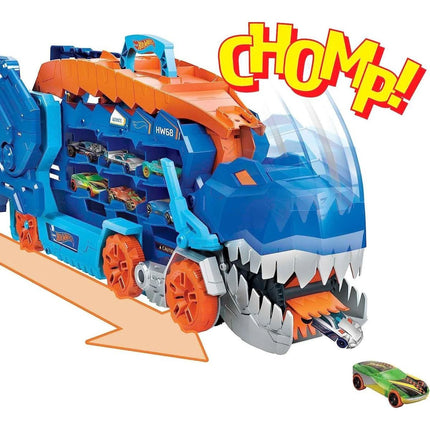 Hot Wheels City camion bisarca T-Rex con luci e suoni