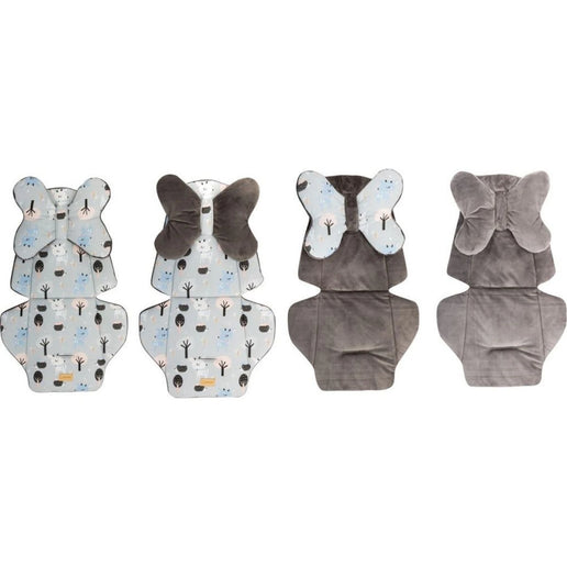 Materassino con cuscinetto double face Forest graphite minky