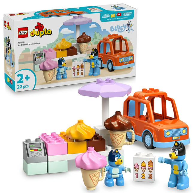 LEGO® DUPLO® Bluey 10458 Bluey e una gita per il gelato