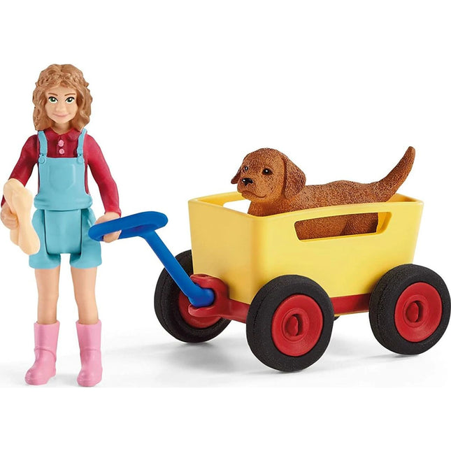 Schleich Gita con carretto a mano