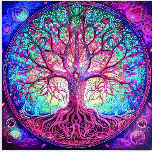 Puzzle in legno Albero della vita II. A4